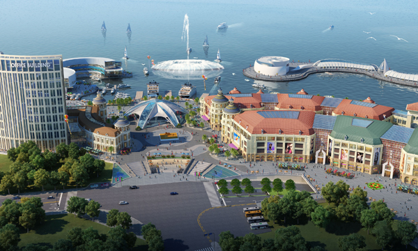 完工后的湛江漁人碼頭局部圖 湛江防水