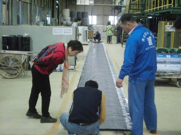 中核專家組考察青龍pcm防水卷材質量品質 防水材料